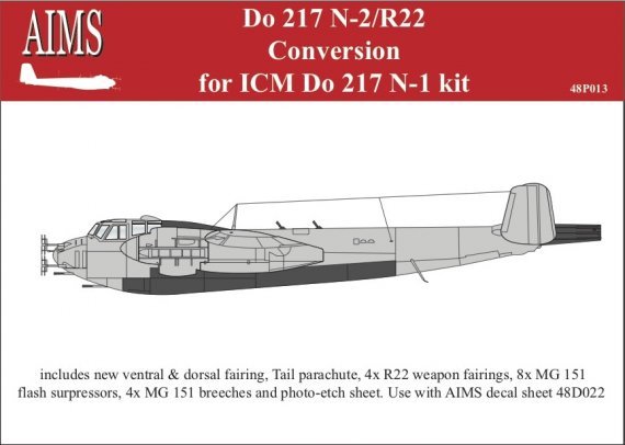 1/48 Dornier Do-217N-2 conversion