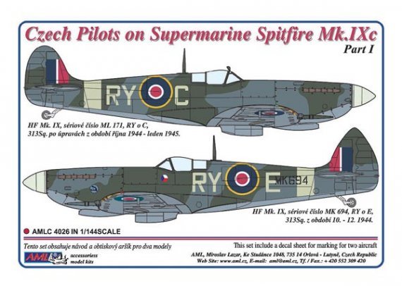 1/144 Czech pilots in Supermarine Spitfire Mk.IXc, Part I