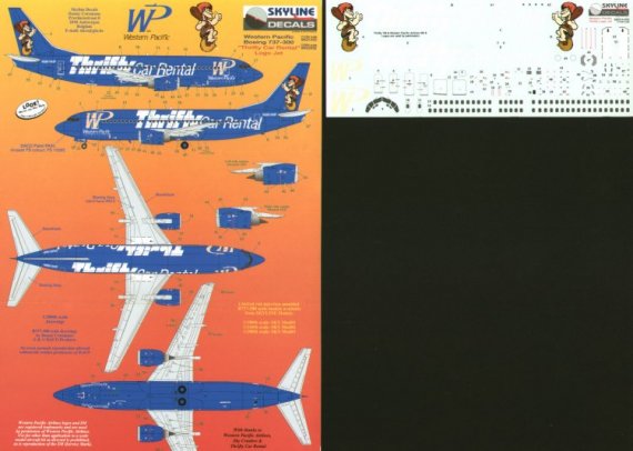 Skyline 1/144 Boeing 737-300 Thrifty Car Rental