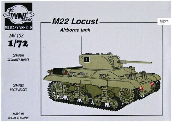 1/72 M22 Locust Airborne tank