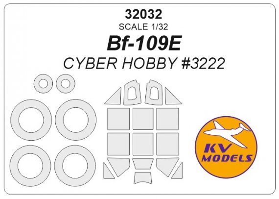 1/32 Messerschmitt Bf-109E masks for Cyber Hobby