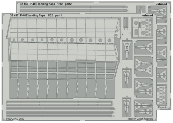 1/32 SET P-40E landing flaps