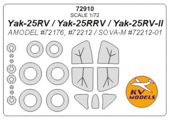 1/72 Yakovlev Yak-25RV masks