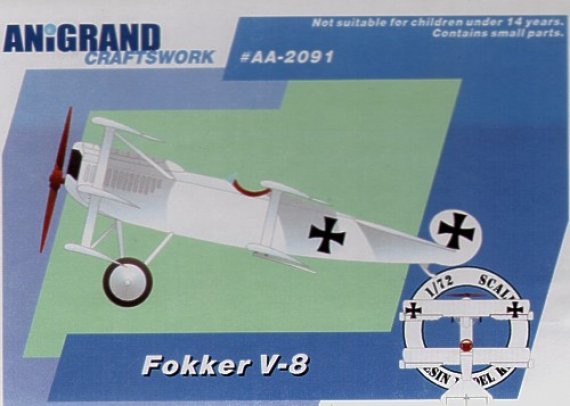 1/72 Fokker V-8 German 5-wing experimental fighter