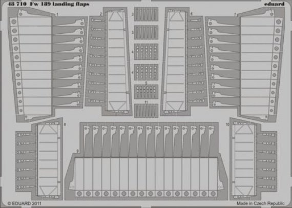 1/48 Focke-Wulf Fw 189 landing flaps (Great Wall Hobby)