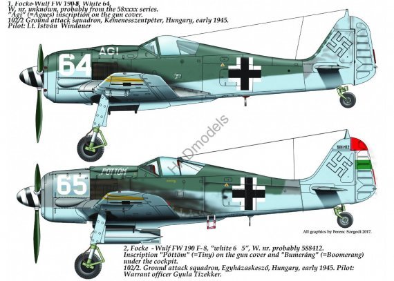 1/72 Decal Focke Wulf Fw 190 F-8