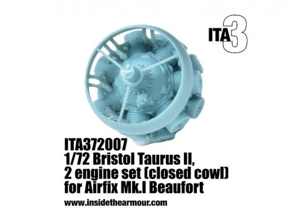 1/72 Taurus II Engines closed cowl version for Airfix