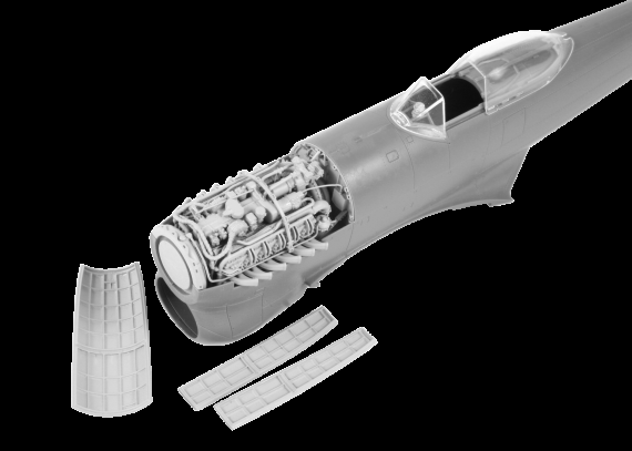 1/48 Tempest Napier Sabre engine, upper half