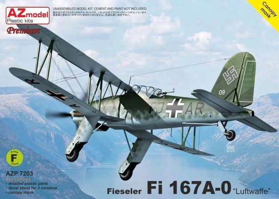 AZ Model Fi 167A-0 Luftwaffe 1/72 PREMIUM