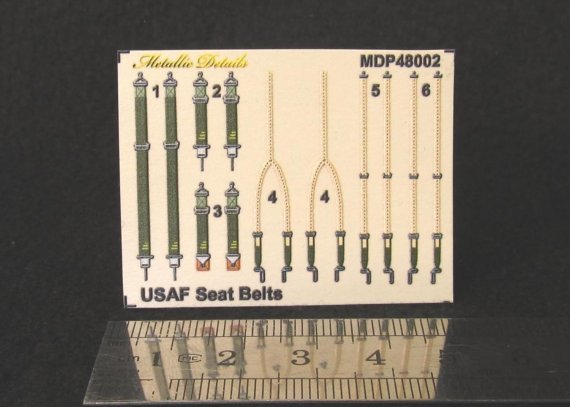 1/48 USAF seat belts WWII