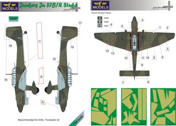 1/24 Mask Junkers Ju 87B/R Stuka