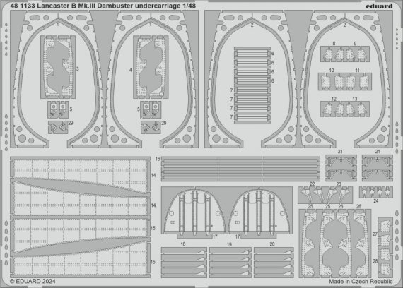 1/48 SET Lancaster B Mk.III Dambuster undercarriage HKM