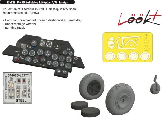 Brassin 1/72 P-47D Bubbletop LooKplus for Tamiya