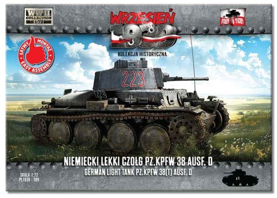 1/72 Pz.Kpfw 38for t Ausf. D German light tank