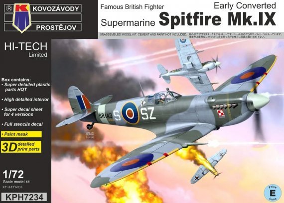 Kovozavody Prostejov Spitfire Mk.IX Early 1/72 Hi-Tech