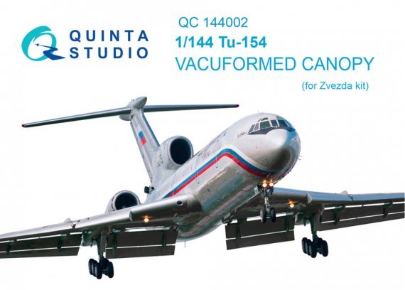 1/144 Vacu canopy for Tu-154