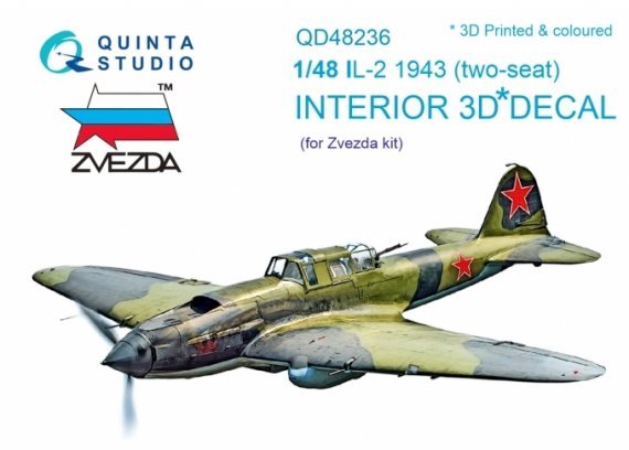 1/48 IL-2 1943 3D-Print & coloured Interior