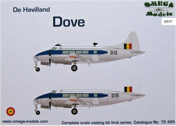 1/72 De Havilland DOVE (Belgium)