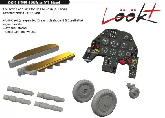 Brassin 1/72 Bf 109G-6 LooKplus for Eduard
