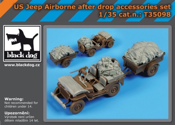 1/35 US Jeep Airborne after drop acc.set (BRONCO)