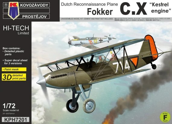 1/72 Fokker C.X Kestrel Engine HI-TECH