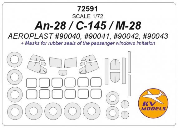 1/72 Antonov An-28, C-145, M-28 masks