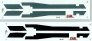 Decals F-4J Phantom Walkways USN/USMC 1/32 Tamiya