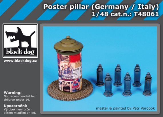 1/48 Poster pillar (Germany/Italy)