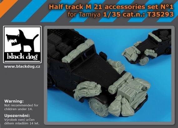 1/35 M21 Half Track accessories set N1 for Tamiya
