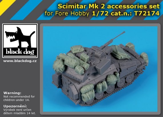 1/72 Scimitar Mk 2 accessories set for Fore Hobby