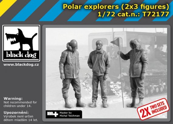 1/72 Polar explorers 2x3 figures