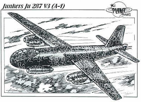 Planet 1/72 Junkers Ju-287V-3 A-1 Modello Aereo