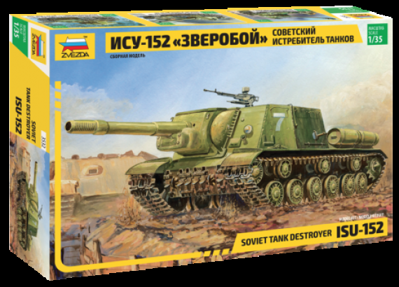 Zvezda Modello Cacciapanzer ISU-152 Sovietico 1/35
