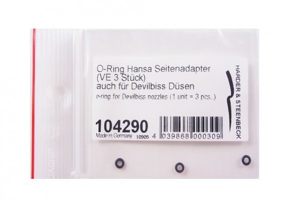o-ring for side feed system, 3 pcs for Evolution M and Hansa 481
