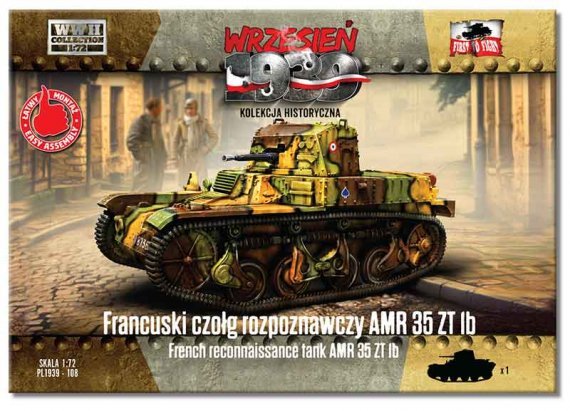 1/72 French reconnaissance tank AMR35 Zt 1b