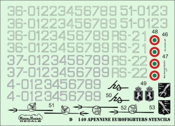 1/72 Apennine Eurofighters generic set