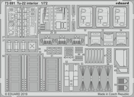 1/72 SET Tu-22 interior