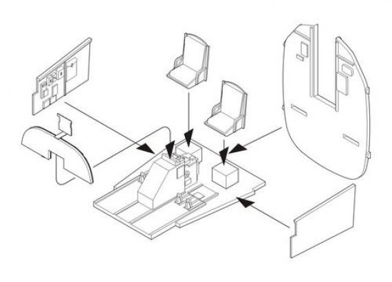 1/72 B-24 Liberator  Interior set (HAS)