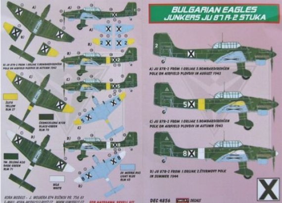 1/48 Decals Junkers Ju 87 R-2 Stuka (Bulgaria)