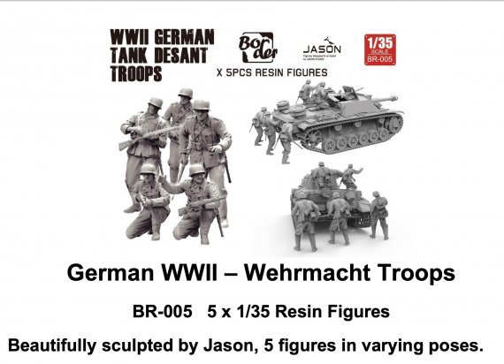 1/35 5 x Wehrmacht troops WWII