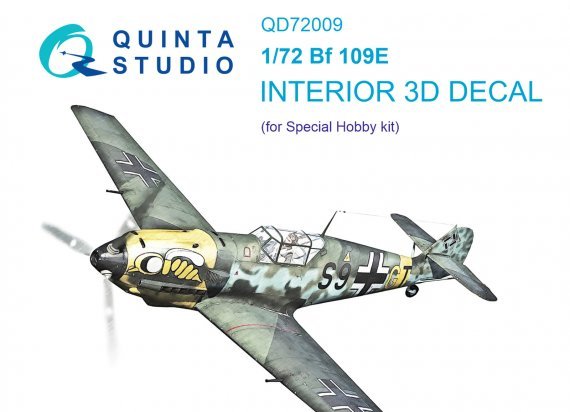 1/72 Bf 109E 3D-Print & color Interior
