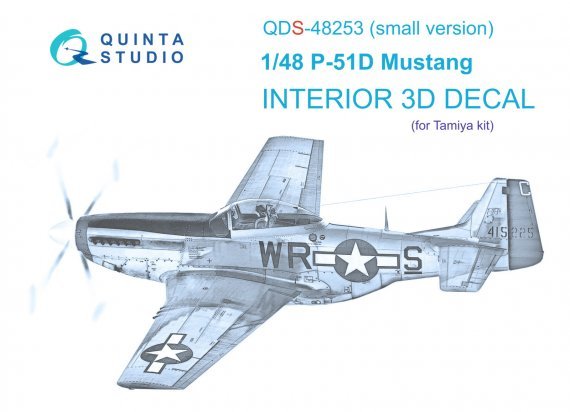 1/48 P-51D 3D-Printed & color Interior SMALL