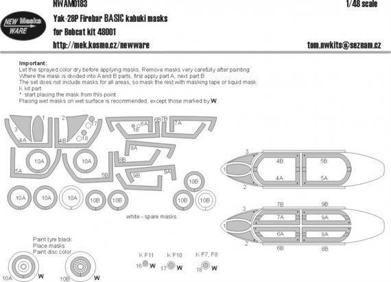 1/48 Mask Yak-28P Firebar BASIC