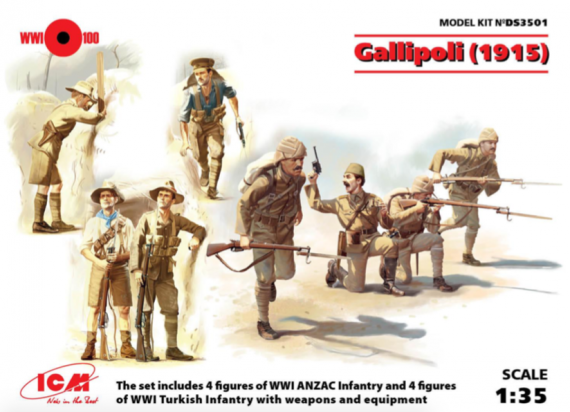 1/35 figures Gallipoli, 1915