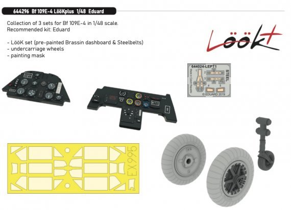 1/48 Bf 109E-4 LooKplus for Eduard