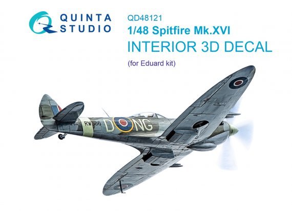 1/48 Spitfire Mk.XVI 3D-Print & color Interior