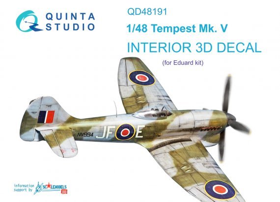 1/48 Tempest Mk.V 3D-Print & color Interior