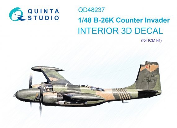 1/48 B-26K 3D-Print & color Interior