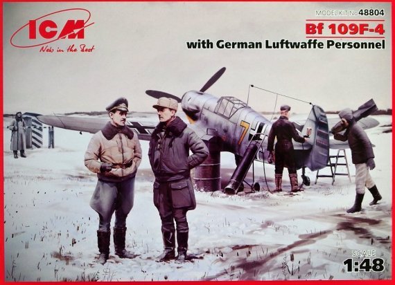 1/48 Bf 109F-4 w/ German Luftwaffe Personnel