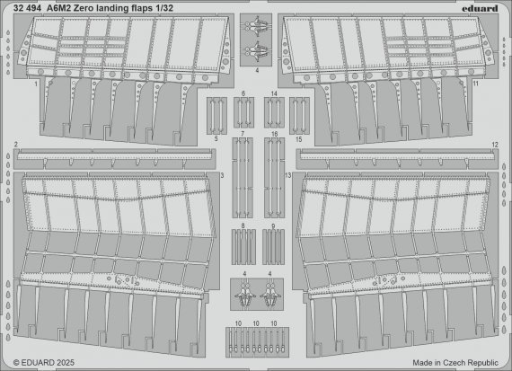 1/32 SET A6M2 Zero landing flaps for Tamiya
